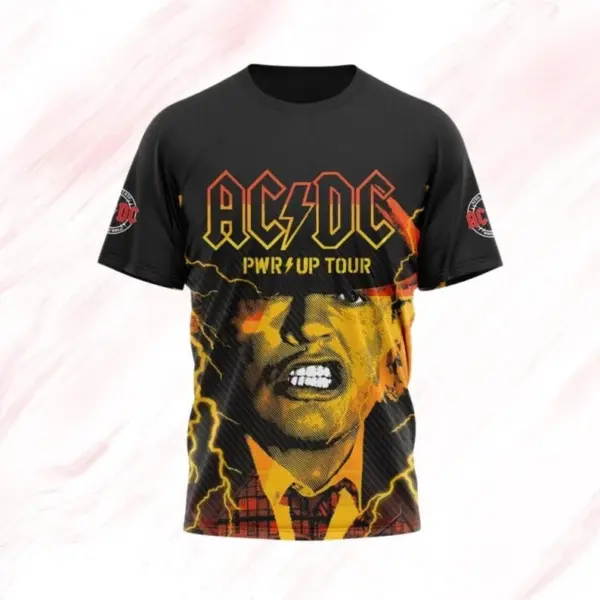 AC-DC 2025 Pwr Up Tour Gift For Fan, Music Lover Shirt,Rock Music Tshirt - Image 2