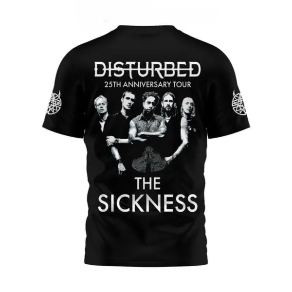 The Sickness 2025 Concert, Disturbed The Sickness 25th Anniversary Tour shirt 3D - Image 2