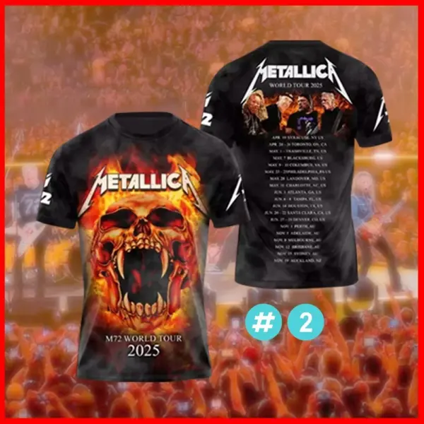 New! M.72 Music Tour Shirt 2025 - North America Vibes | Fan Collector Tee - Image 3