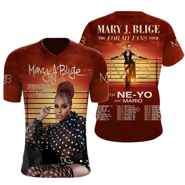 Mary J. Blige The For My Fans Tour 2025 Limited Edition T-Shirt - Image 2